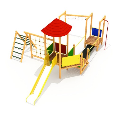 Wooden Kids Playground Model 2-C