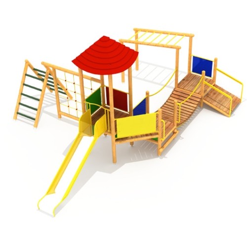 Wooden Kids Playground Model 3-E