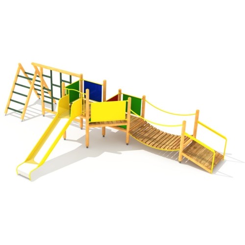 Wooden Kids Playground Model 4-F