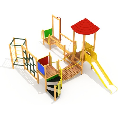 Wooden Kids Playground Model 10-E