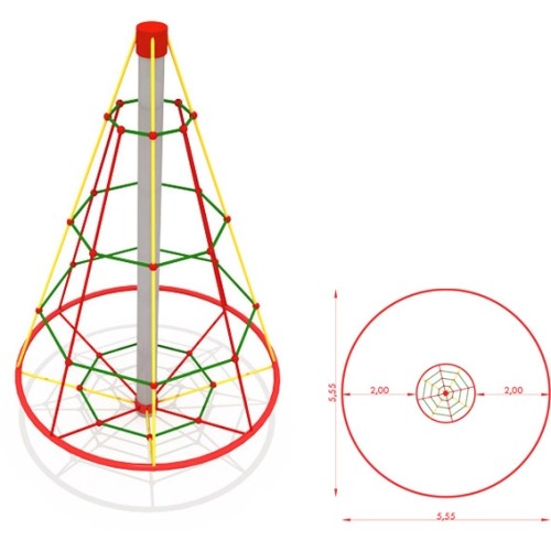 Carousel With Climbing Ropes Model GT-0800KM