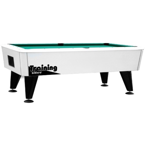 Billiard Table Dynamic Premier, Silver, Pool, 8 ft, with coin validator and ball-return-system