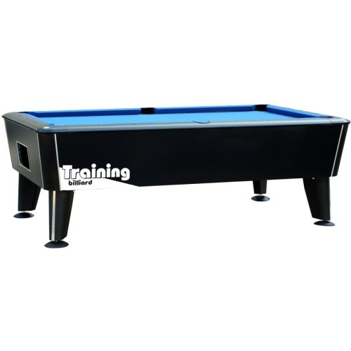 Billiard Table Dynamic Premier, Black, Pool, 9 ft, with coin validator and ball-return-system