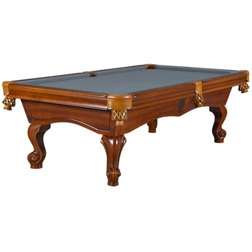 Billiard, Pool Table Dynamic Billard York 8 ft., Antique Brown, Club Cloth Royal Blue