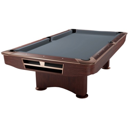 Billiard Table, Pool, Competition II, 9 ft., Mahogany, Club Cloth yellow green