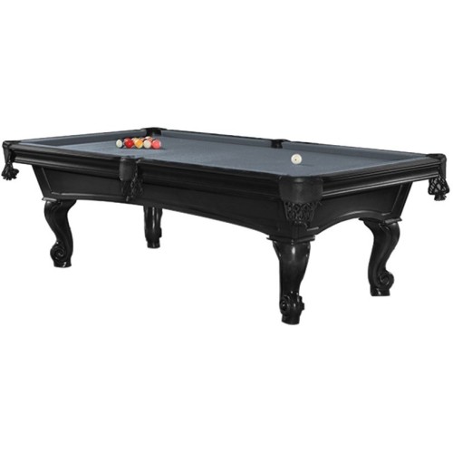 Billiard Table, Pool, Shelton, 8 ft., Black, Club Cloth yellow green