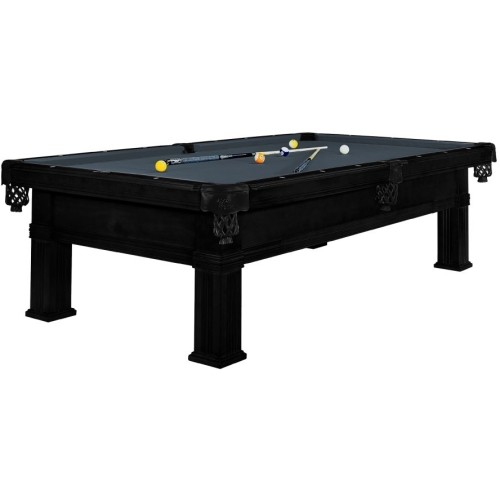 Billiard Table, Pool, Bern, 8 ft., Black, Club Cloth yellow green