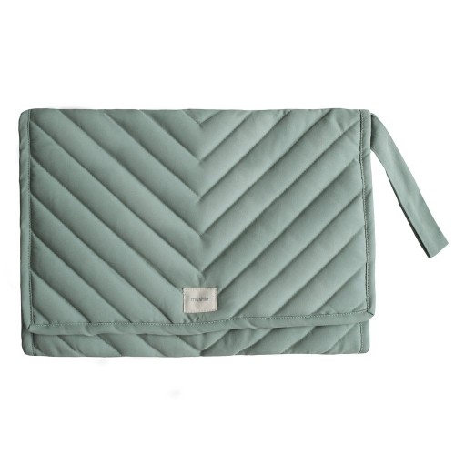 Portable Changing Pad Mushie Roman Green