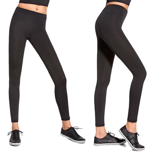 Damskie legginsy fitness do uprawiania sportu Bas Black Forcefit 90