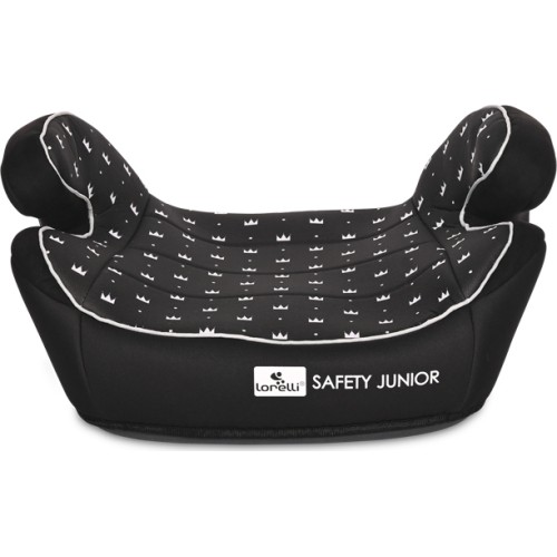 Fotelik samochodowy Lorelli Safety Junior Fix Anchorage Black Crowns, 15-36 kg