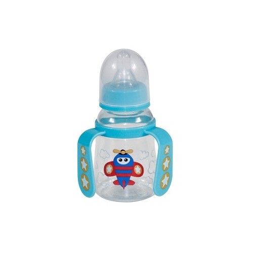 Bottle With Two Handles Baby Care, 125 ml, Blue