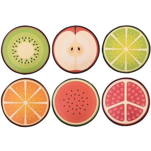 Fruit cushions 6pcs