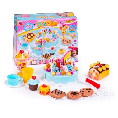 Birthday Party Cake Cutting Set, 75 Pcs.