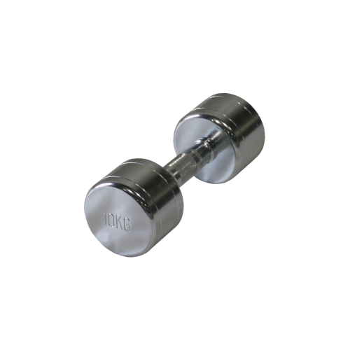 Steel chrome dumbbell Bauer Fitness 10 kg AC-15110