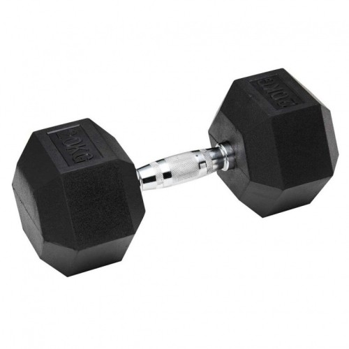 Hexagon Rubber Coated Dumbbell Bauer Fitness