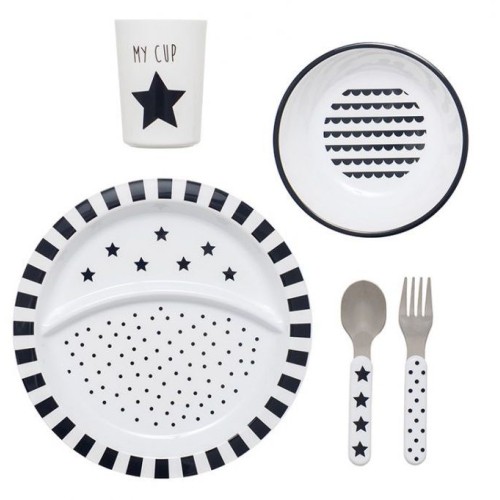 Dinnerware JaBaDaBaDo - Black/White