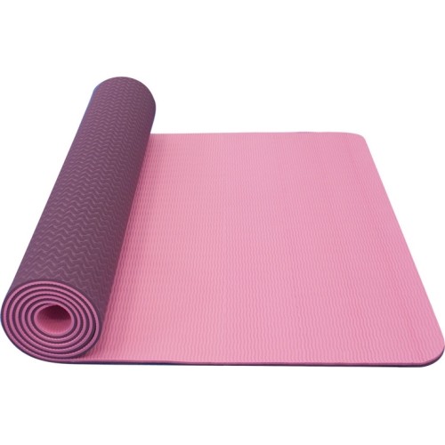 Two Layer Yoga Mat Yate TPE - Pink/Purple