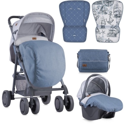 Baby Stroller Lorelli Aero Maps, Set, Grey