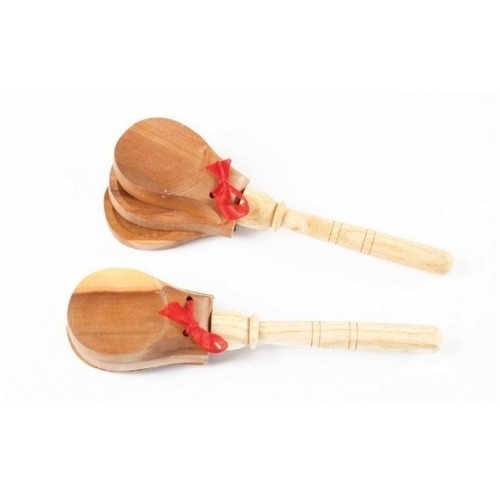 Wood Castnets With Handle Amaya