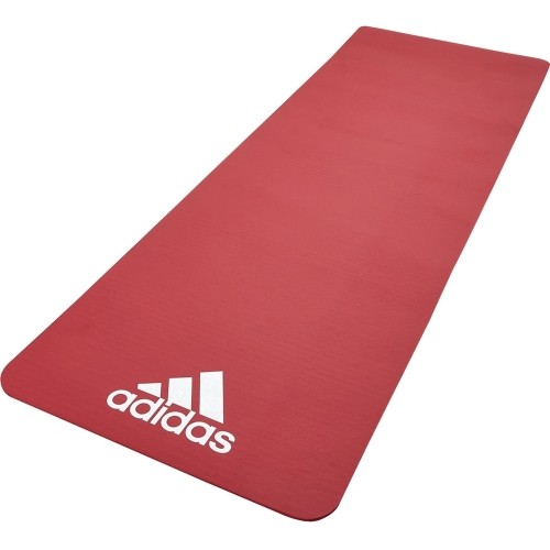 Mata treningowa do ćwiczeń fitness ADIDAS 7 mm, Czerwona