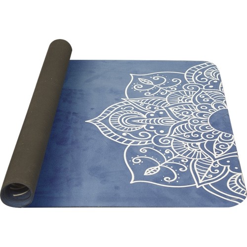 Yoga Mat Yate, Natural Rubber - Pattern C, Blue