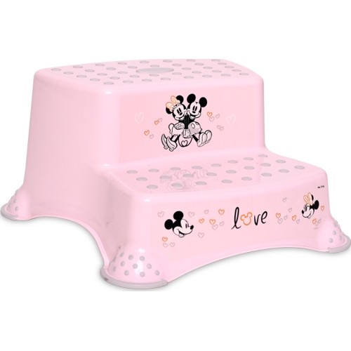 Double Step Stool Disney Girl Love, Light Pink