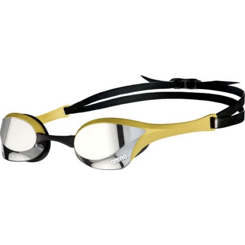Okulary do pływania Arena Cobra Ultra Swipe Mirror, srebrno-złote