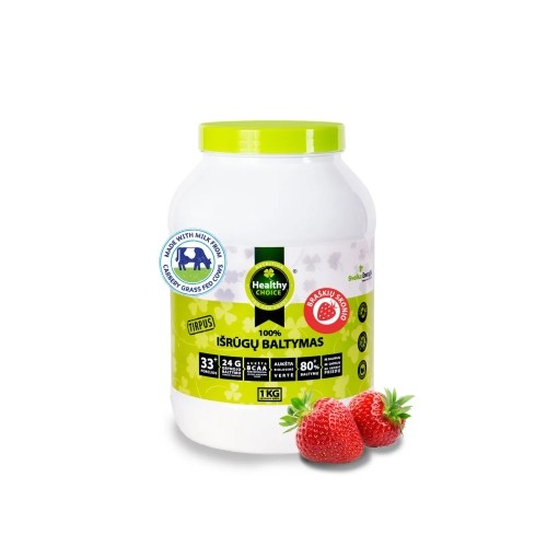 Whey Protein Healthy Choice, Strawberry Flavour, 1kg