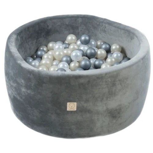 Ball Pool Misioo Velvet - Grey, Round, without Balls