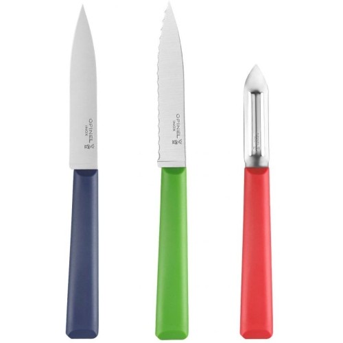 Opinel Essentials Trio kitchen knife set