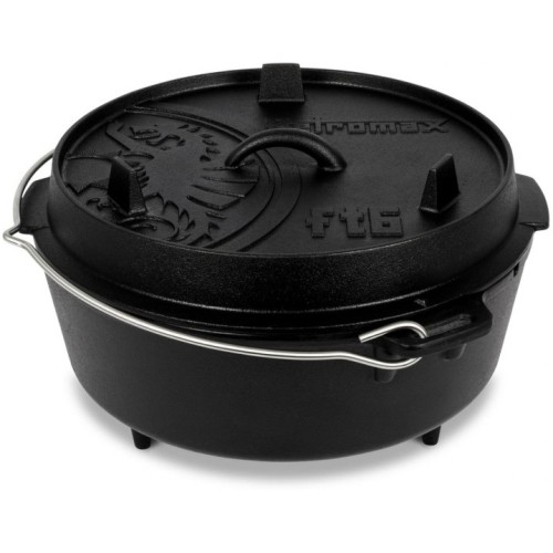 Żeliwny garnek turystyczny na otwarty ogień Petromax Dutch Oven - 6 l