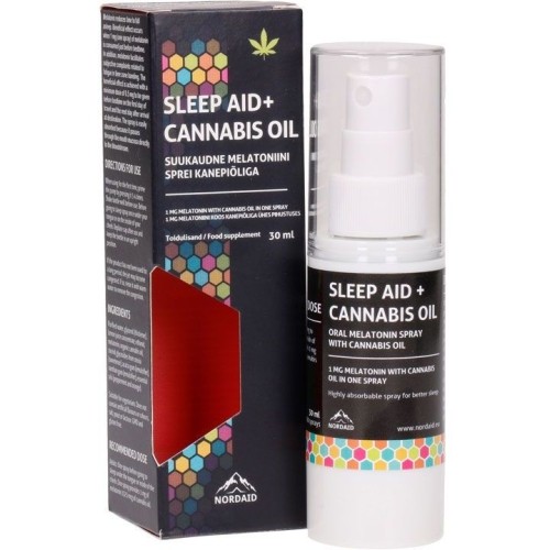 Nordaid Sleep AID+Cannabis Oil 30 ml. (miegui gerinti)