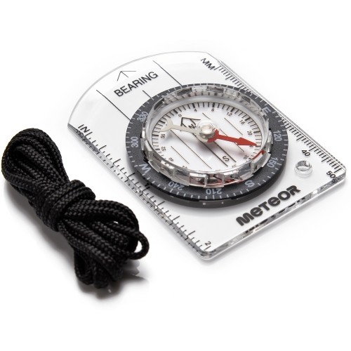 small compass with ruler