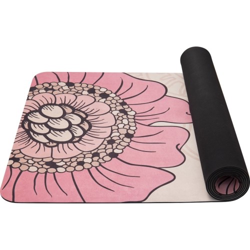 Yoga Mat Yate, Natural Rubber, 4 mm - Pattern F, Beige