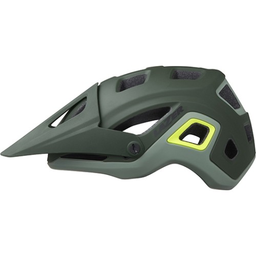 Kask rowerowy Lazer Impala Ce, rozmiar L, ciemnozielony mat/żółty