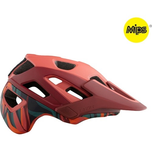 Kask rowerowy Lazer Jackal Mips, rozmiar L, czerwony