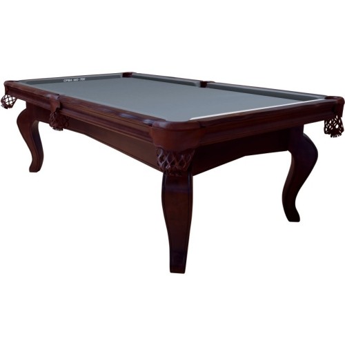 Billiard Table, Pool, Salem, 8 ft., walnut, Club Cloth yellow green