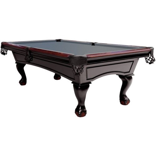 Billiard, Pool Table Dynamic Billard Dover, 8 ft., Black, Club Cloth Grey