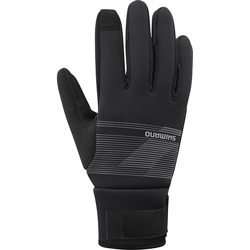 Cycling Thermal Gloves Shimano Windbreak, Size S, Grey