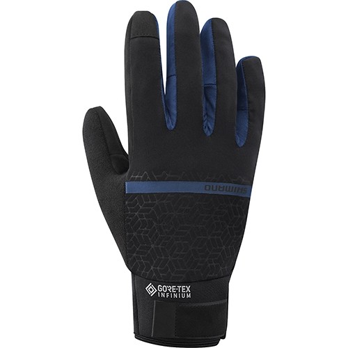 Cycling Gloves Shimano Infinium, Size M, Navy Blue/Black