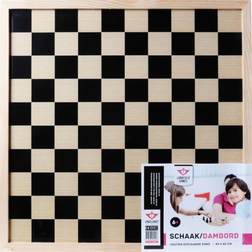 Longfield Checkers & Chess Board 40cm