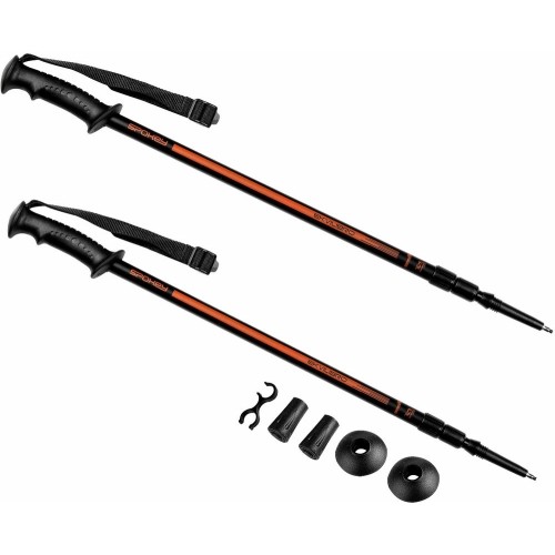 Trekking Poles Spokey Ekvilibro BK/OE 923971, Black-Orange