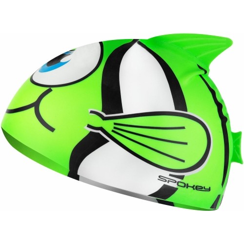 Silicone swimming cap green Spokey RYBKA MARLIN