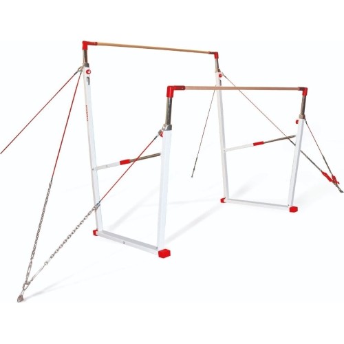 RIO COMPETITION ASYMMETRIC BARS - SHORT CABLE - NATURAL FIBRE HAND-RAIL