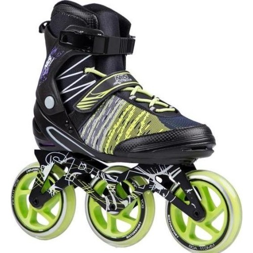 NA1206 BLACK-GREEN IN-LINE SKATES NILS EXTREME