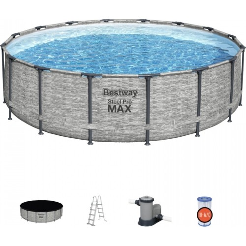 Frame Pool 14FT 427x122cm Steel Pro Max BESTWAY