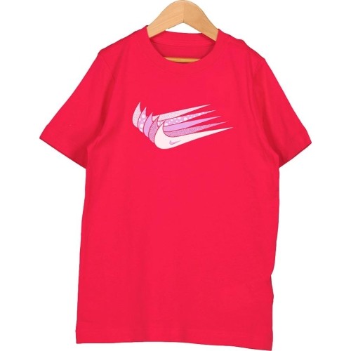 Nike Marškinėliai Paaugliams Nsw Tee Core Brandmark 3 Red DO1824 666