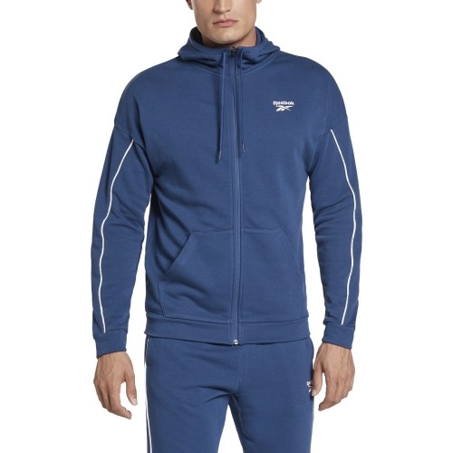 Reebok Džemperis Vyrams Wor Piping Fz Blue HA1073