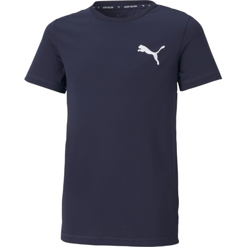 Puma Marškinėliai Paaugliams Active Small Logo Navy 586980 06