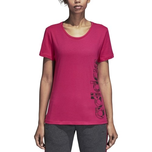 Adidas Palaidinė Aop Linear Tee Real Magenta